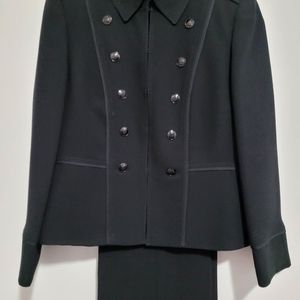 Tahari Arthur S. Levin | Black Military Style Pant Suit | 10P